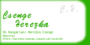 csenge herczka business card
